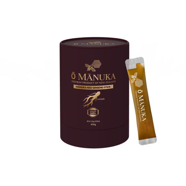 Ō MĀNUKA Mānuka Red Ginseng Sticks MGO 263+ / UMF 10+ 450g