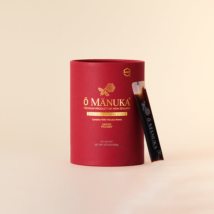 Ō MĀNUKA Mānuka Honey Red Ginseng Sticks UMF 10+ / MGO 263+ 450g