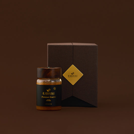 ‎Ō MĀNUKA Mānuka Honey Premium Reserve UMF 25+ / MGO 1200+ 250g
